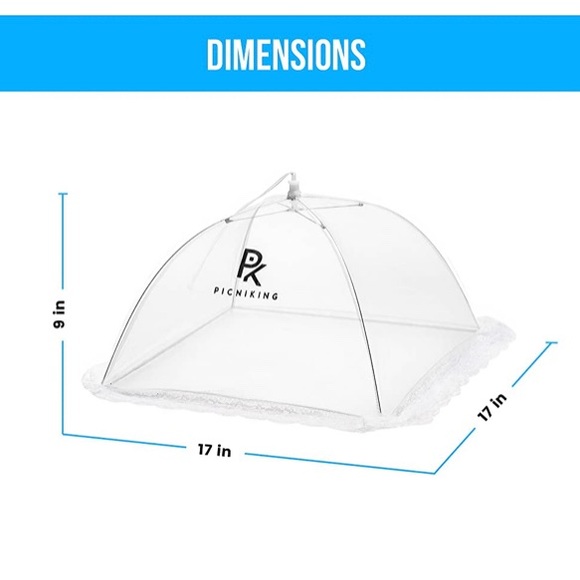 NEW BBQ Reception “PicniKing” Mesh Umbrellas Set 2XL 4Med Carry Bag - Picture 4 of 10